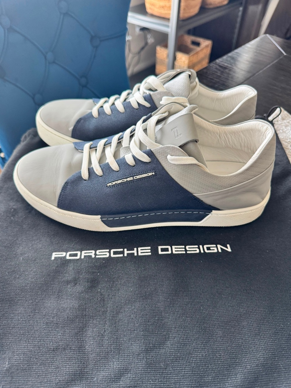 Cupsole 2.0 Porsche Design Men's Navy and Light Gray Low-Top Sneakers